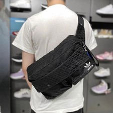 Adidas Originals Waistbag Crossbody Sac Trefoil Jaquard Sac À Dos Noir