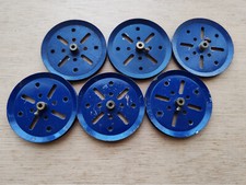 Meccano – 6 roues D 75 Bleu Foncé #19B