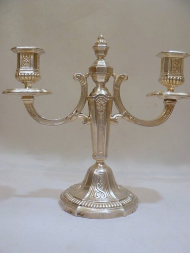 Bougeoir double louis xiv - double,