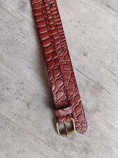 Ceinture vintage unisexe cuir marron Scotch and Soda Amsterdam Couture 116 cm