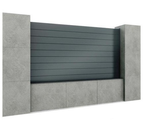 Aluminium clôture palissade - aluminium,