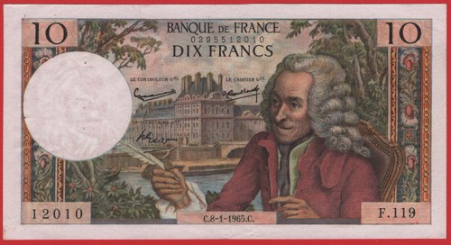 France francs voltaire - -,