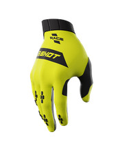 GANTS MOTO SHOT RACE JAUNE NÉON MOTOCROSS OFFROAD PROTECTION ENDURO JAUNE