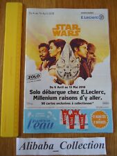 // NEUF CATALOGUE PUB PUBLICITé  * STAR WARS SOLO 2018 LECLERC CINéMA COLLECTION