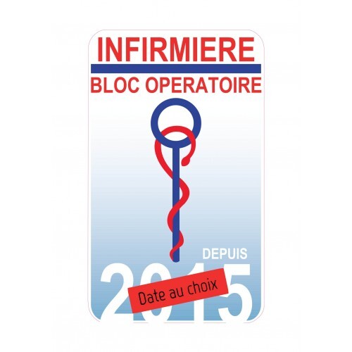 Caducée infirmière bloc - infirmière,