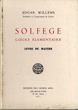 Solfège Cours Elémentaire Livre du Maître [Relié] Edgar Willems