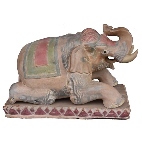 Sculpture éléphant bois - d'éléphant, en