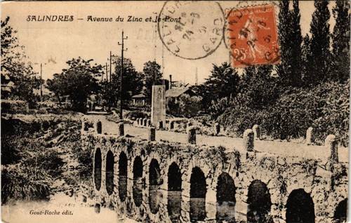 Cpa salindres avenue du zino - salindres,