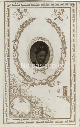 Portrait femme ferrotype - de,