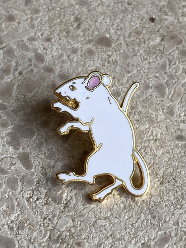 Pin rat blanc - rat, corner