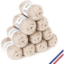 10 pelotes de laine - Blé -