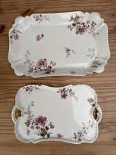 Lot De 2 PLAT PORCELAINE  HAVILAND LIMOGES  H&C  ASSIETTE CENTRE DE TABLE.