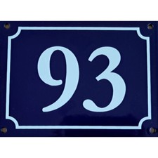 Numéro de rue émaillé 20 x