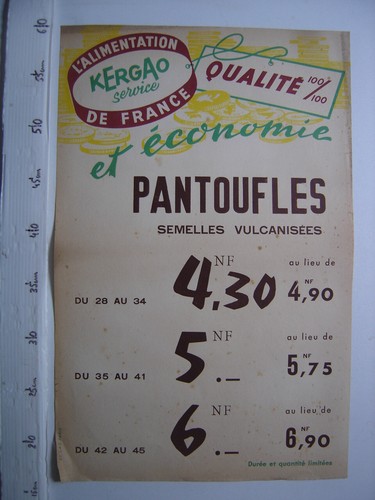 Ancienne affiche kergao - ancienne,