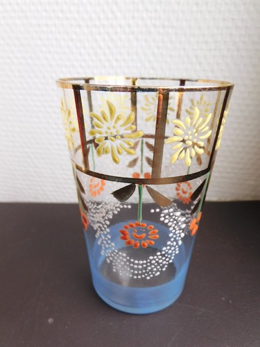 Ancien verre émaillé - verre,