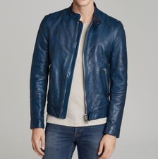 Veste de mode homme en cuir de