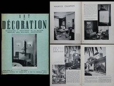 ART ET DECORATION n°9 1938 VILLA LA CALADE ANTIBES, LLORENS ARTIGAS, LALIQUE