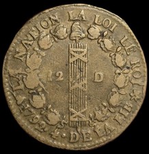Deniers 1792 louis - deniers,