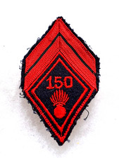 Un insigne tissu militaire losange de bras Caporal 60° d'Infanterie.