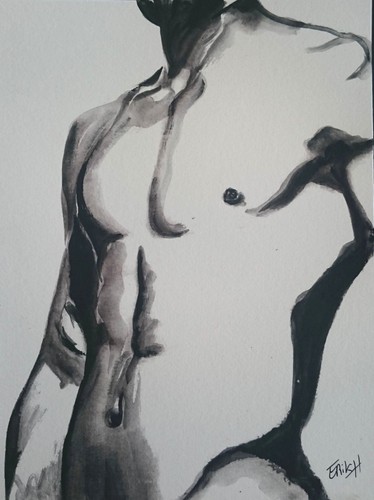 Torso masculin peinture - torso,, masculin,