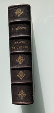 1887-VIEUX LIVRE de TROOST  RELIURE DEMI CHAGRIN TRAITÉ DE CHIMIE - ÉTAT RARE