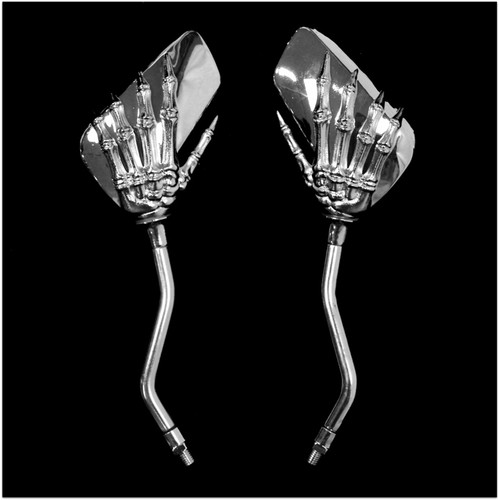 Paire rétroviseurs chrome - de,