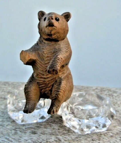 Ours bois sculpté saleron - , de