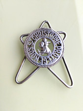 ANCIENNE PINCE À BILLETS ARGENT MASSIF SAINT CHRISTOPHE PROTÈGE NOUS