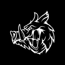 Autocollant Sanglier Chasse -