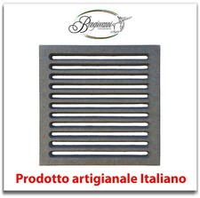 Grille En Fonte pour Cheminée Poêle Barbecue Fond X Cendre Différentes Mesures