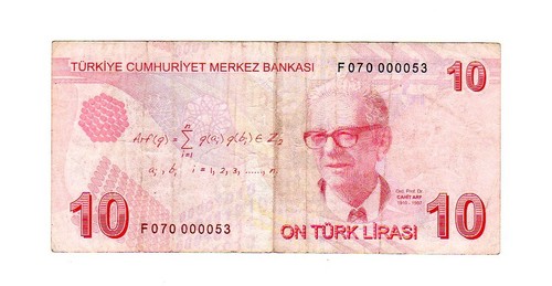 Turquie turkey billet lira - 10,