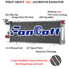 4 Rangées Radiateur Pour
