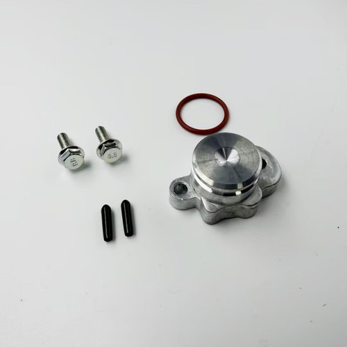 Oil injection block off - block, plug