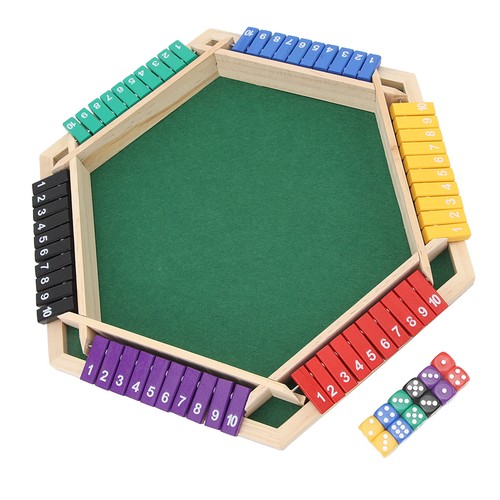 Joueurs jeu dés shut - jeu,