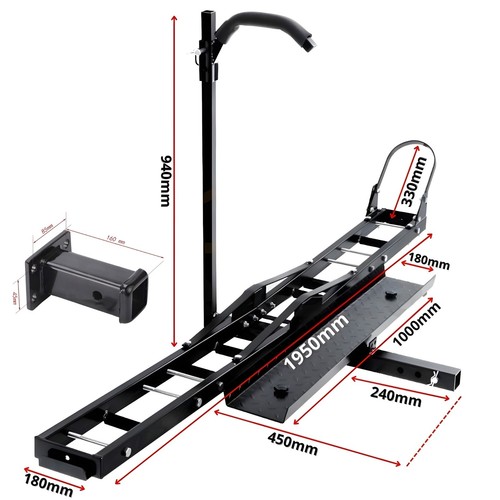 Porte moto attelage avec - porte-moto, rampe