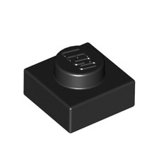 LEGO Brique 20x Noire 1x1