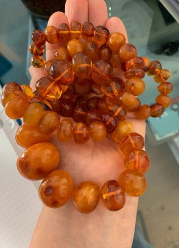 Ancien collier ambre - ancien,