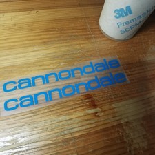Cannondale frame letters font tube blue décalcomanies vinyle autocollantes au...