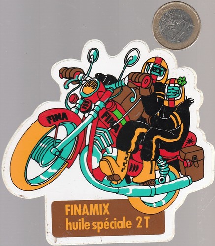 Autocollants moto carburant - moto.,