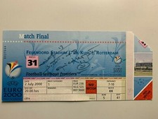 TICKET MATCH FINAL EURO 2000 - 2 JULY // FRANCE - ITALIE / SIGNE SYLVAIN WILTORD