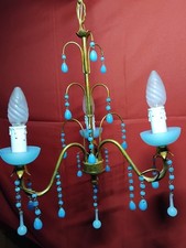 LUSTRE ITALIEN MURANO OPALINE