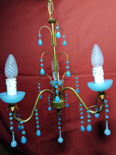 Lustre italien murano opaline - italien,