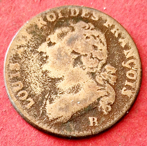 France deniers 1792 r - 12,