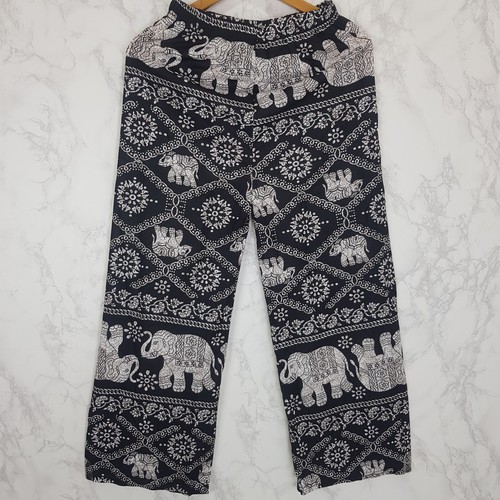 Elephant print drawstring long - print,