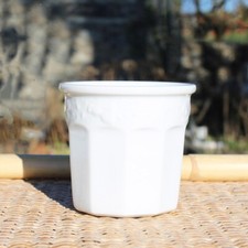 Pot à confiture en porcelaine de Limoges / Deshoulières modèle California