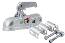 Attelage à boule remorque de 3 000kg avec timon tubulaire de 35 à 50 mm,en fonte