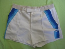 Short PONY Homme Polyester Tennis 80'S Vintage Blanc Rétro - 46 / 90