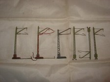 MARKLIN HO 6 POTEAUX SUPPORT CATENAIRE TRAIN ELECTRIQUE