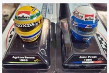 LOT AU CHOIX 2 MINI CASQUE ARGENTINA METAL 1:8 F1 LAUDA SENNA PROST SCHUMACHER