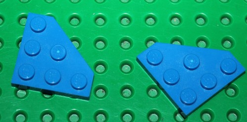 Lego blue wedges 3x3 ref - lego,